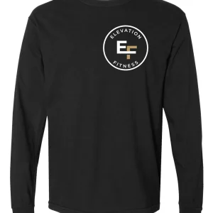 Elevation Fitness Comfort Colors Black Long Sleeve